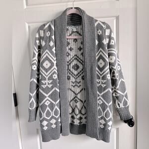 Old Navy Heavyweight Aztec open cardigan sweater-small